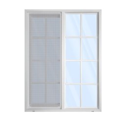 24 in. x 30  in. Aluminum  Single Glider Windows Carisol-AGW24-30